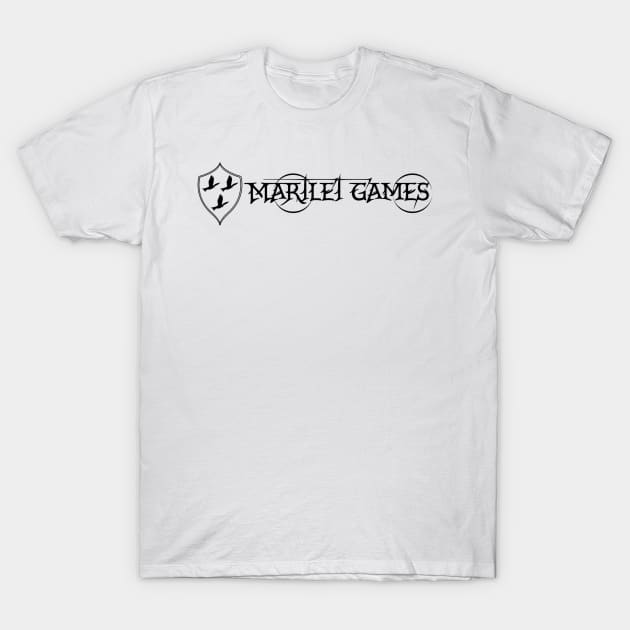 Martlet Games Black Basic Logo T-Shirt by Martlet Games